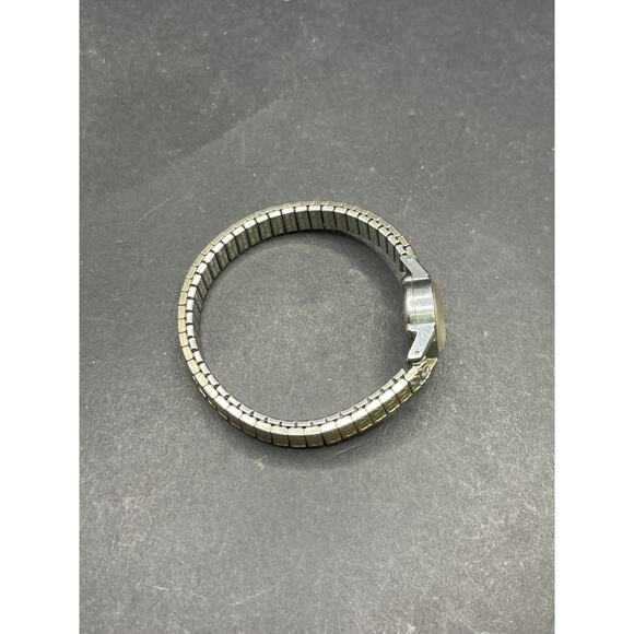 Vintage Omega Cocktail Ladies Watch Mechanical Wind Silver Tone Stretch Band